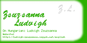 zsuzsanna ludvigh business card